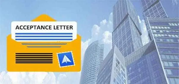 Acceptance Letter