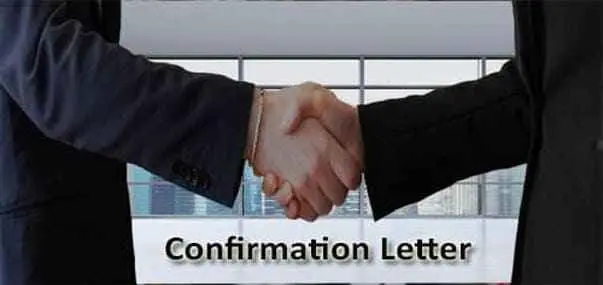 Confirmation Letter