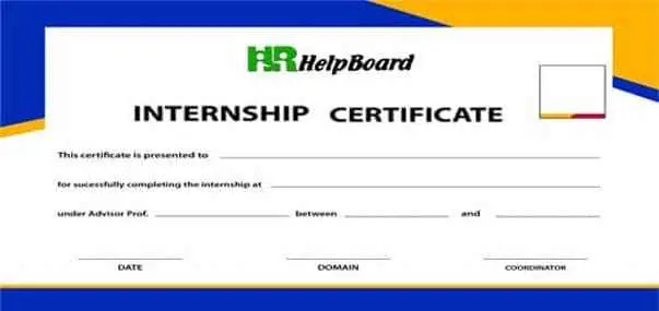 Internship Certificate