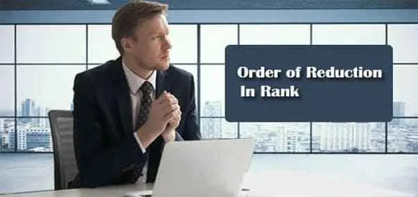 Order Of Reduction In Rank