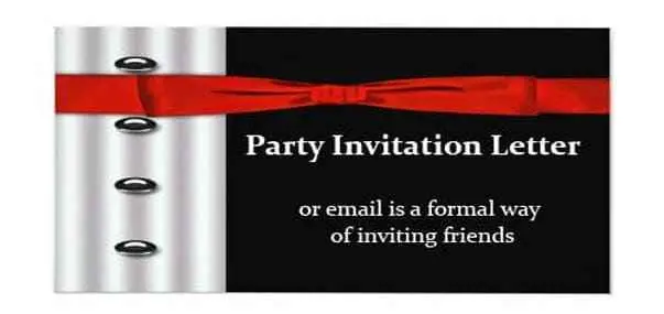 Party Invitation Letter