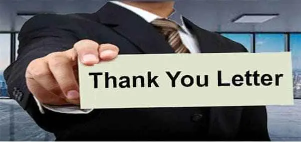 Thank you Letter